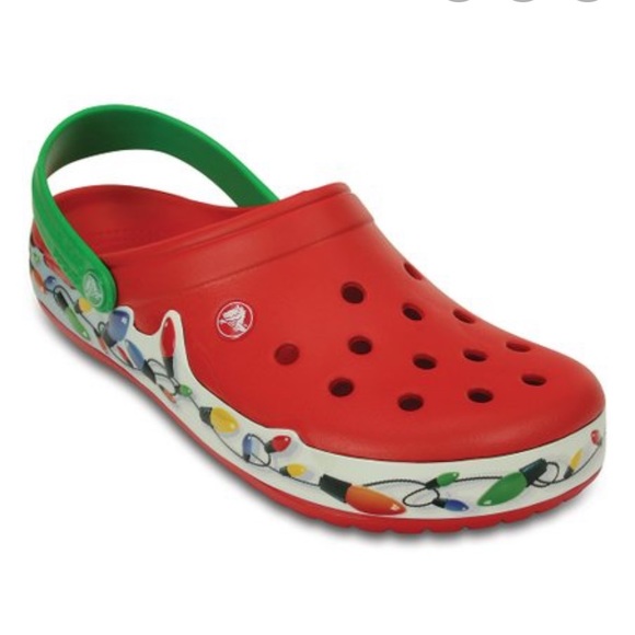 christmas themed crocs